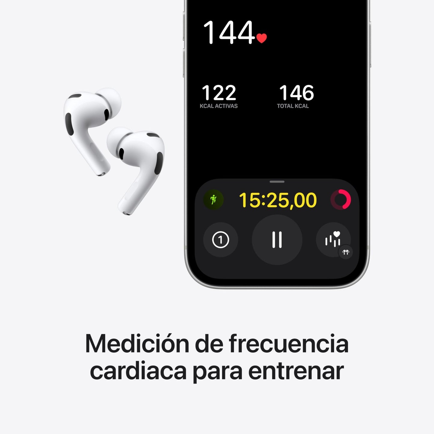 Apple AirPods Pro 3 Auriculares inalámbricos con cancelación Activa de Ruido, medición de frecuencia Cardiaca, Auriculares Bluetooth, Audio Espacial, Sonido de Alta fidelidad y Carga por USB - C – Electrónica para oposiciones – Material de estudio – OpoMarket