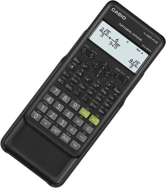 Casio FX - 82ES Plus - 2 - Calculadora científica, 252 Funciones, 11 x 77 x 162 mm Negro – para oposiciones – Material de estudio – OpoMarket