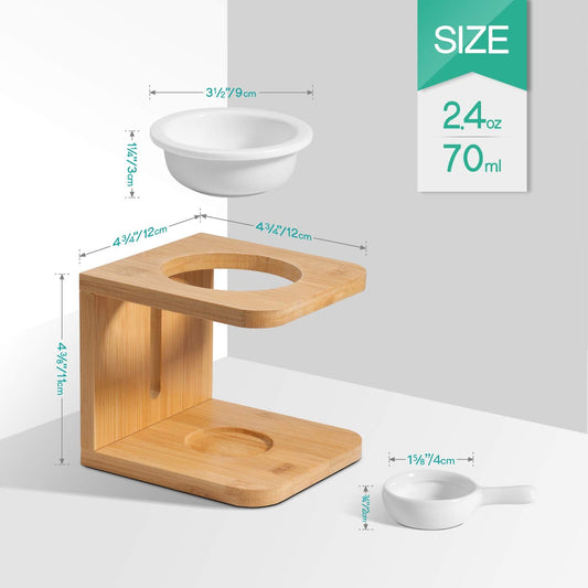 Quemador aceites esenciales con cuenco extraíble para limpieza fácil