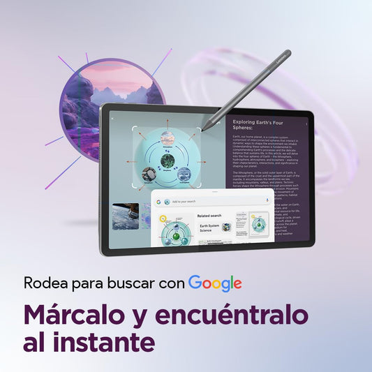 Lenovo Idea Tab – Tablet 11" 2.5K (MediaTek Dimensity 6300, 8 GB RAM, 128 GB UFS, 90 Hz, 4 Altavoces, Wi - Fi 5, Bluetooth 5.2, Android 15) Color Gris – Incluye Tab Pen – para oposiciones – Material de estudio – OpoMarket