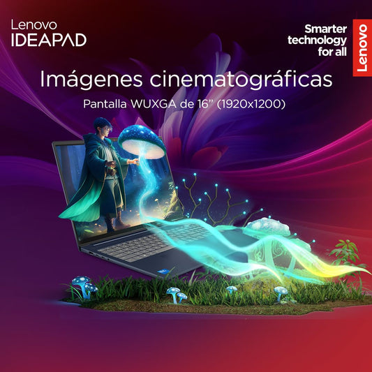 Lenovo IdeaPad Slim 5 Gen 10 - Ordenador Portátil 16" WUXGA (Intel Core i7 - 13620H, Intel UHD Graphics, 32 GB RAM, 1 TB SSD, Wi - Fi 6, Windows 11 Home) Teclado QWERTY Español - Azul – Ordenador personal para oposiciones – Material de estudio – OpoMarket