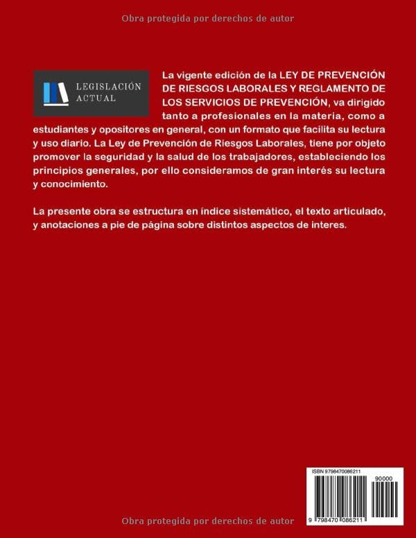 ley de prevención de riesgos laborales libro actualizado 2025