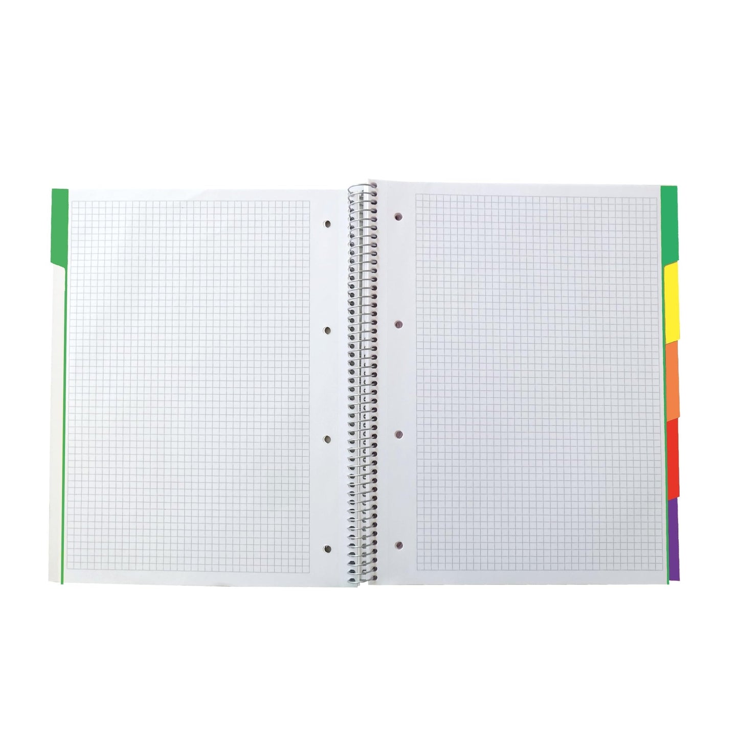 Oxford, Cuaderno A4 Cuadriculado 5x5, Tapa Extradura, 100 Hojas Microperforadas, 5 Pestañas Separadoras, Color Negro – para oposiciones – Material de estudio – OpoMarket