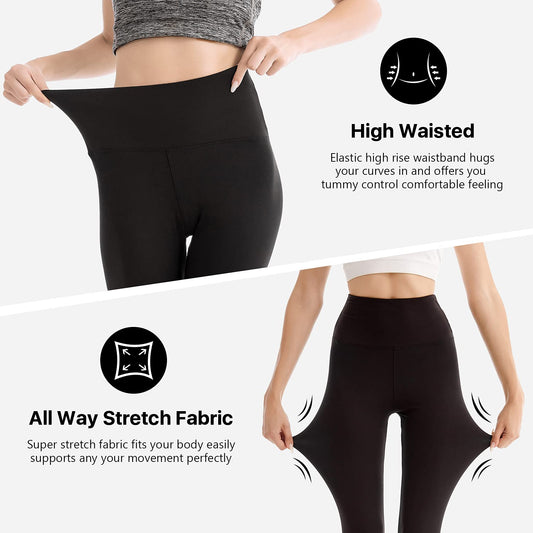 SINOPHANT Mallas Deporte Mujer de Cintura Alta, Leggins de Control de Abdomen Opacas, Elásticas, Leggings Mujer Vestir, Suaves como la Mantequilla S - M 1 Piezas Negro – Ropa para oposiciones – Material de estudio – OpoMarket