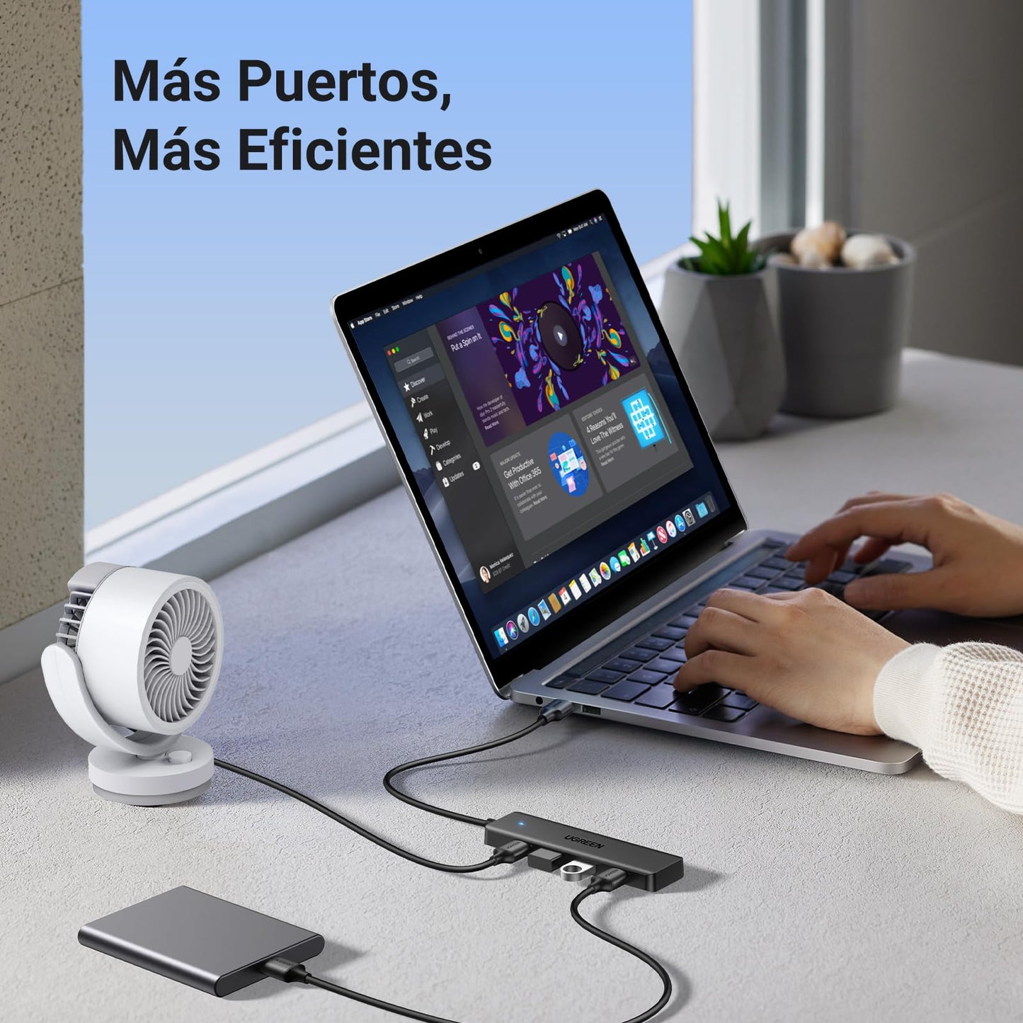 UGREEN Hub USB 3.0 con 4 Puertos Adaptador Ladron Multipuertos 5Gbps Alta Velocidad Compatible con MacBook Pro Air iMac Surface XPS PC Portátil Disco Duro Teclado Ratón PS5 (15cm) – para oposiciones – Material de estudio – OpoMarket