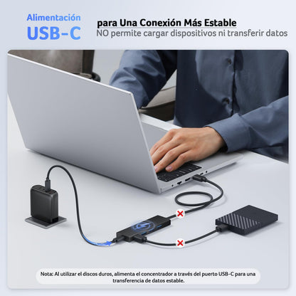 acer HUB USB 3.0, Ultradelgado Multipuerto Adaptador USB 3.0 de 4 puertos para PC, Portátil, Teclado, Mouse, Disco Duro, MacBook Pro/Air, 60 cm – para oposiciones – Material de estudio – OpoMarket