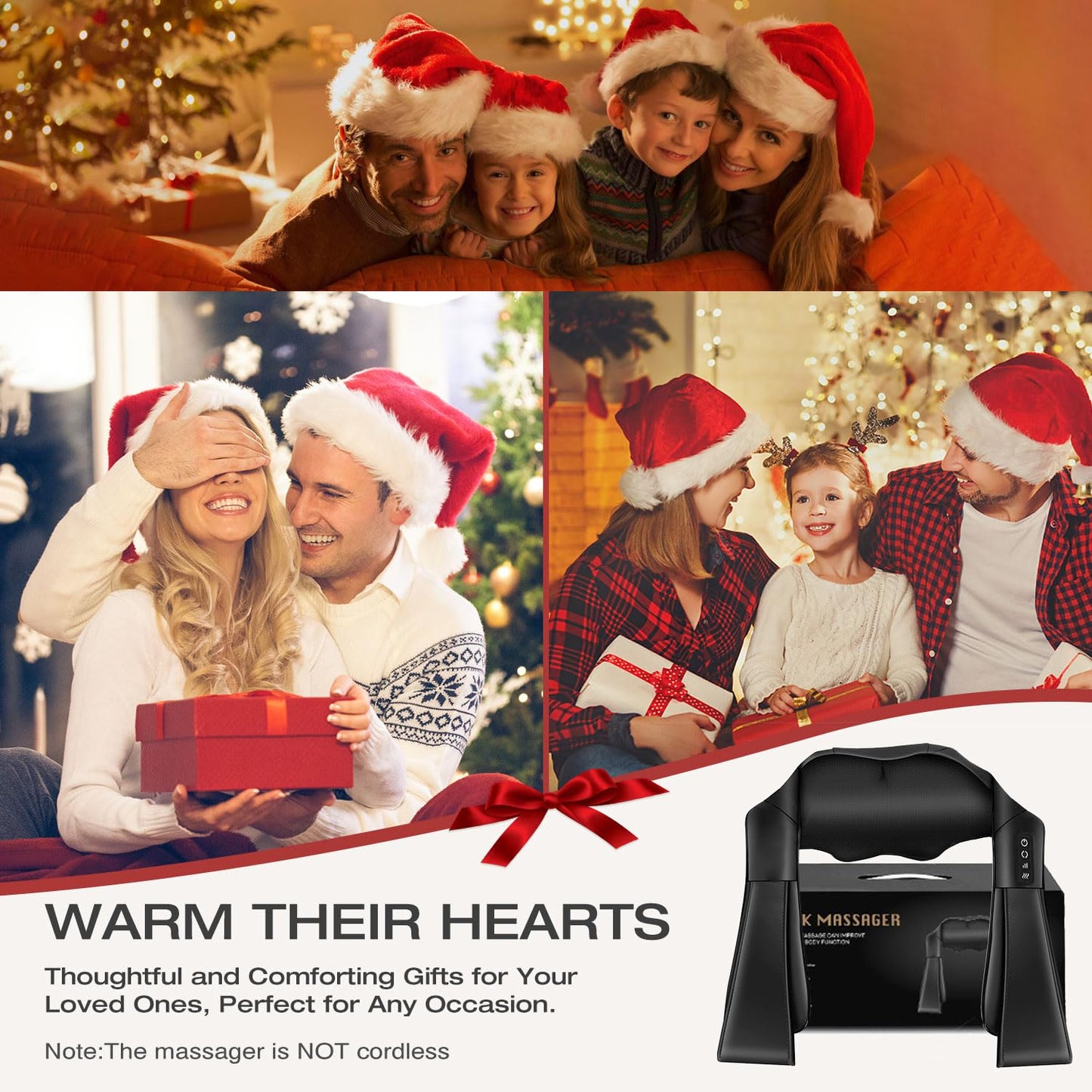 AERLANG Masajeador Cervical y Espalda con Calor Relajante,Amasajeador de Cuello, Hombros y Espalda para Dolor y Relajación, Regalo para Mujeres, Hombres, Mamá y Papá（No es inalámbrico） – para oposiciones – Material de estudio – OpoMarket