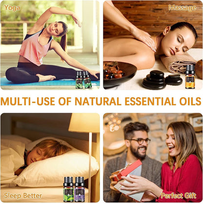 Aceites esenciales para humidificador en frascos de 10 ml