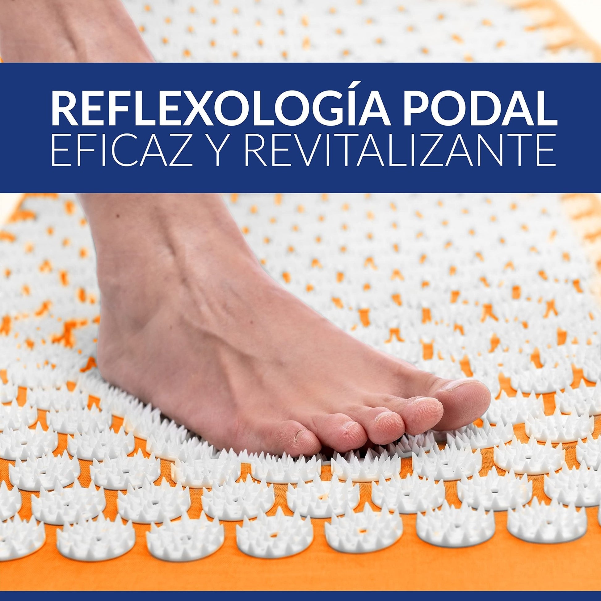 Alfombra de acupresión Wellax con cojín - alivia específicamente la tensión y promueve la circulación - alfombrilla de masaje en un conjunto que incluye un cojín de acupresión y una bolsa de – para oposiciones – Material de estudio – OpoMarket