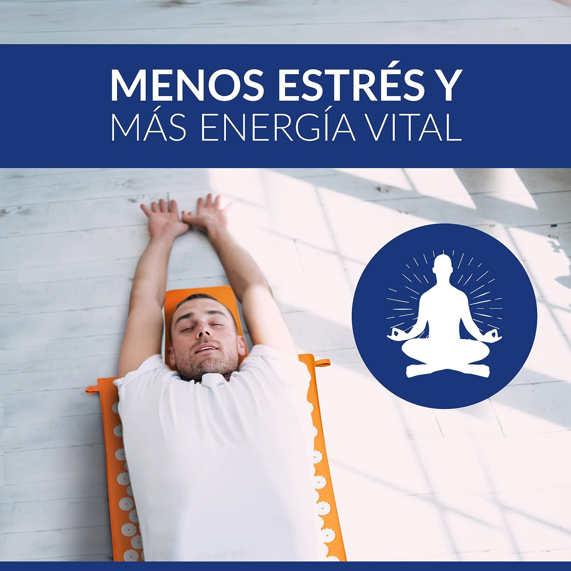 Alfombra de acupresión Wellax con cojín - alivia específicamente la tensión y promueve la circulación - alfombrilla de masaje en un conjunto que incluye un cojín de acupresión y una bolsa de – para oposiciones – Material de estudio – OpoMarket