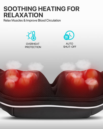 ALLJOY Masajeador de Cuello y Hombros con Calor, Masajeador Cervical y Espalda Shiatsu, 8 Nodos de Masaje Giratorios, 3 Velocidades, Dirección Ajustable,Regalo para Mujer Hombre,Negro – para oposiciones – Material de estudio – OpoMarket