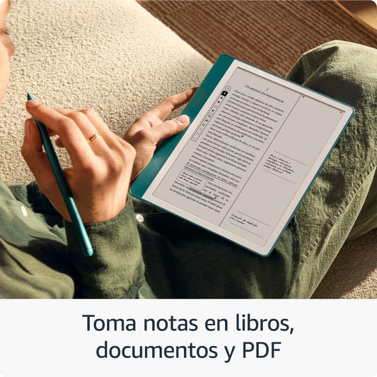 Amazon Kindle Scribe (64 GB) | Pantalla rediseñada con bordes uniformes. Escribe a mano sobre tus libros y documentos | Lápiz prémium | Gris tungsteno – para oposiciones – Material de estudio – OpoMarket