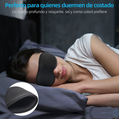 Antifaz para Dormir Innovador para Hombres y Mujeres, Máscara con Diseño que Bloquea la luz y la Claridad 99.99%, para Dormir, Tomar una Siesta, Meditar, Descansar bien y Viajar（Negro） – para oposiciones – Material de estudio – OpoMarket