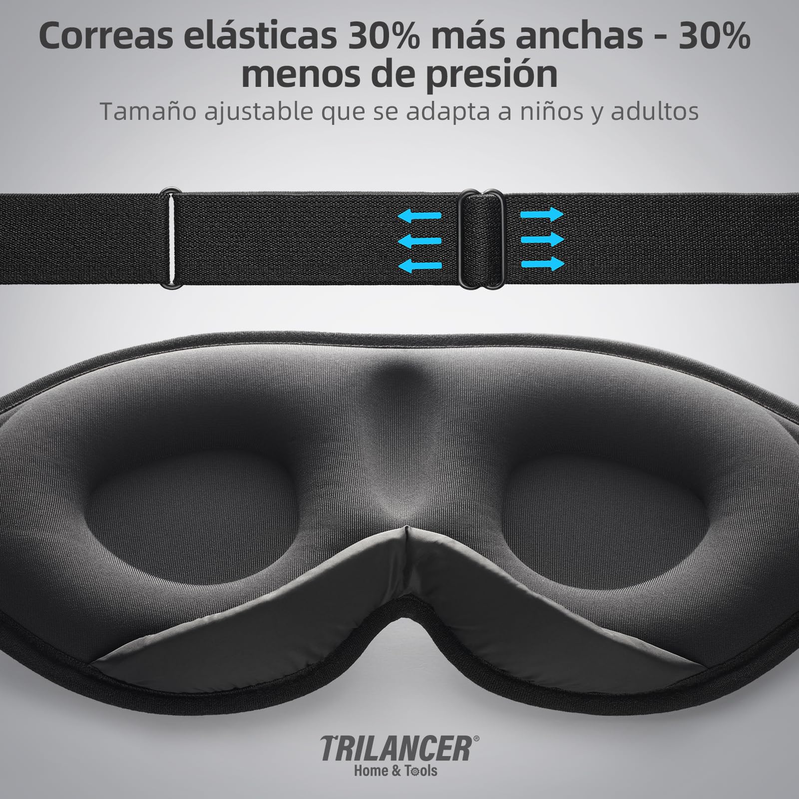 Antifaz para Dormir Innovador para Hombres y Mujeres, Máscara con Diseño que Bloquea la luz y la Claridad al 99.99%, para Dormir, Tomar una Siesta, Meditar, Descansar bien y Viajar – para oposiciones – Material de estudio – OpoMarket