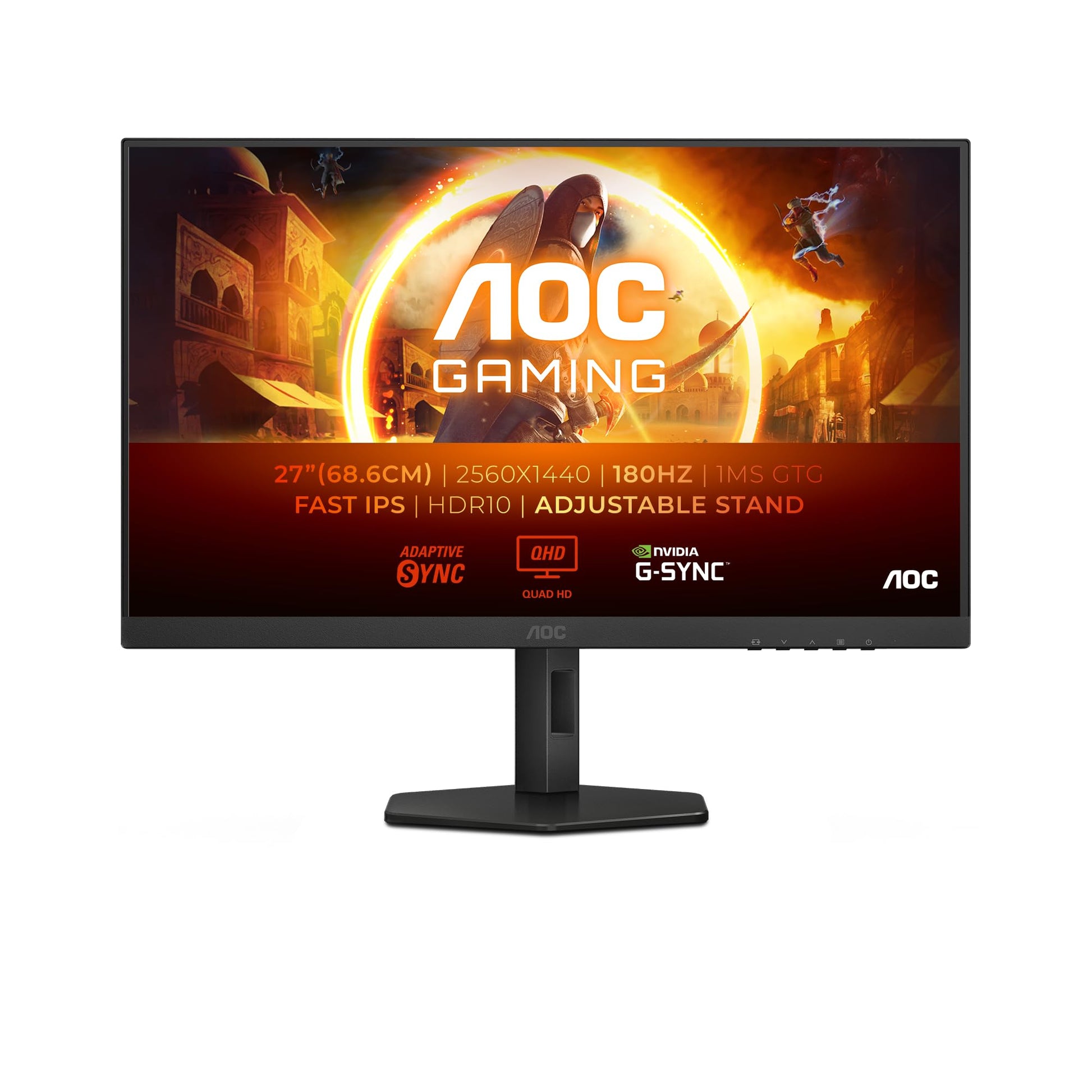 monitor qhd con 0,5 ms respuesta aoc q27g4xf