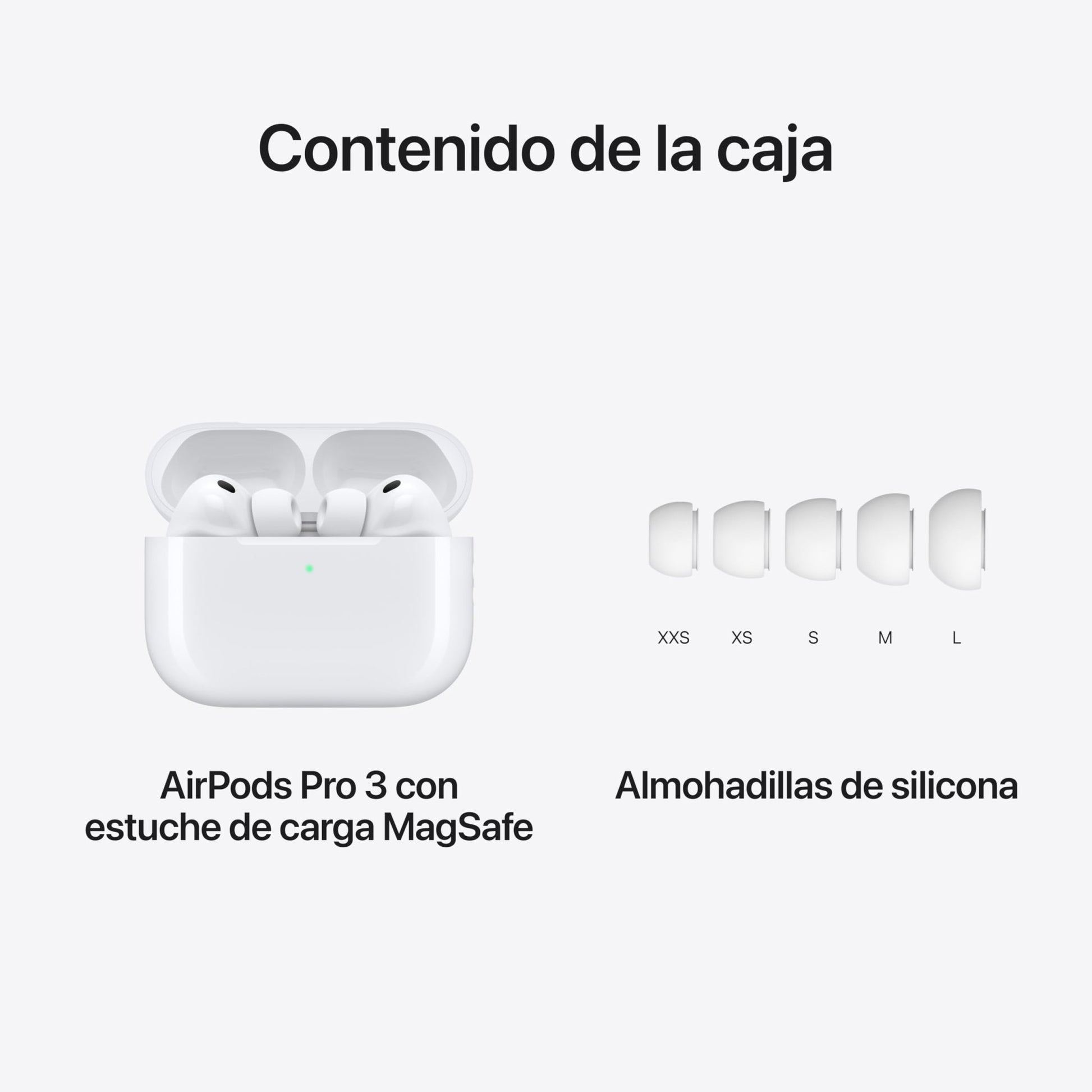 Apple AirPods Pro 3 Auriculares inalámbricos con cancelación Activa de Ruido, medición de frecuencia Cardiaca, Auriculares Bluetooth, Audio Espacial, Sonido de Alta fidelidad y Carga por USB - C – Electrónica para oposiciones – Material de estudio – OpoMarket