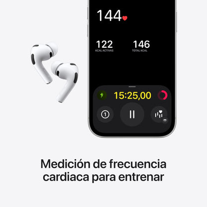 Apple AirPods Pro 3 Auriculares inalámbricos con cancelación Activa de Ruido, medición de frecuencia Cardiaca, Auriculares Bluetooth, Audio Espacial, Sonido de Alta fidelidad y Carga por USB - C – Electrónica para oposiciones – Material de estudio – OpoMarket