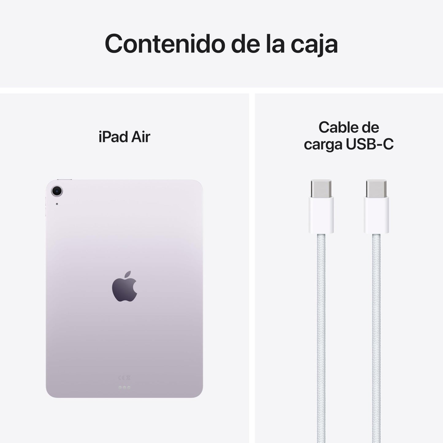 Apple iPad Air de 11 Pulgada con Chip M3 diseñado para Apple Intelligence, Pantalla Liquid Retina, 128 GB, cámara Frontal/Trasera de 12 Mpx, Wi - Fi 6E, Touch ID — Púrpura – para oposiciones – Material de estudio – OpoMarket