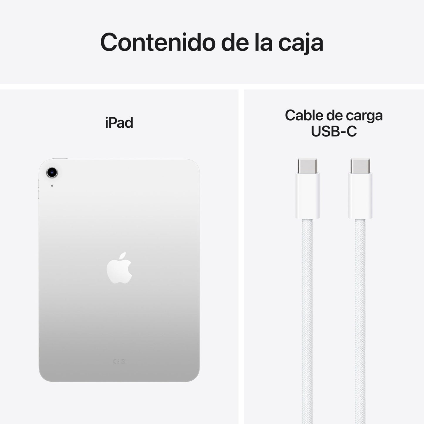 Apple iPad de 11 Pulgadas: Chip A16, Modelo de 11 Pulgadas, Pantalla Liquid Retina, 128 GB, Wi Fi 6, cámaras Frontal y Trasera de 12 Mpx, Touch ID, autonomía para un día Entero – Plata – para oposiciones – Material de estudio – OpoMarket