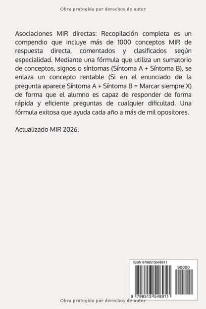 Asociaciones MIR directas – Recopilación completa actualizada hasta el MIR 2026 - reverso