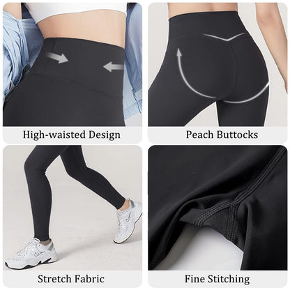 ATRACTIVOLL Leggins Mujer, Deportivos Fitness Leggins, Cintura Alta, Push Up, Control de Abdomen, Elásticos Yoga Leggins, Suaves, Opaco – Ropa para oposiciones – Material de estudio – OpoMarket