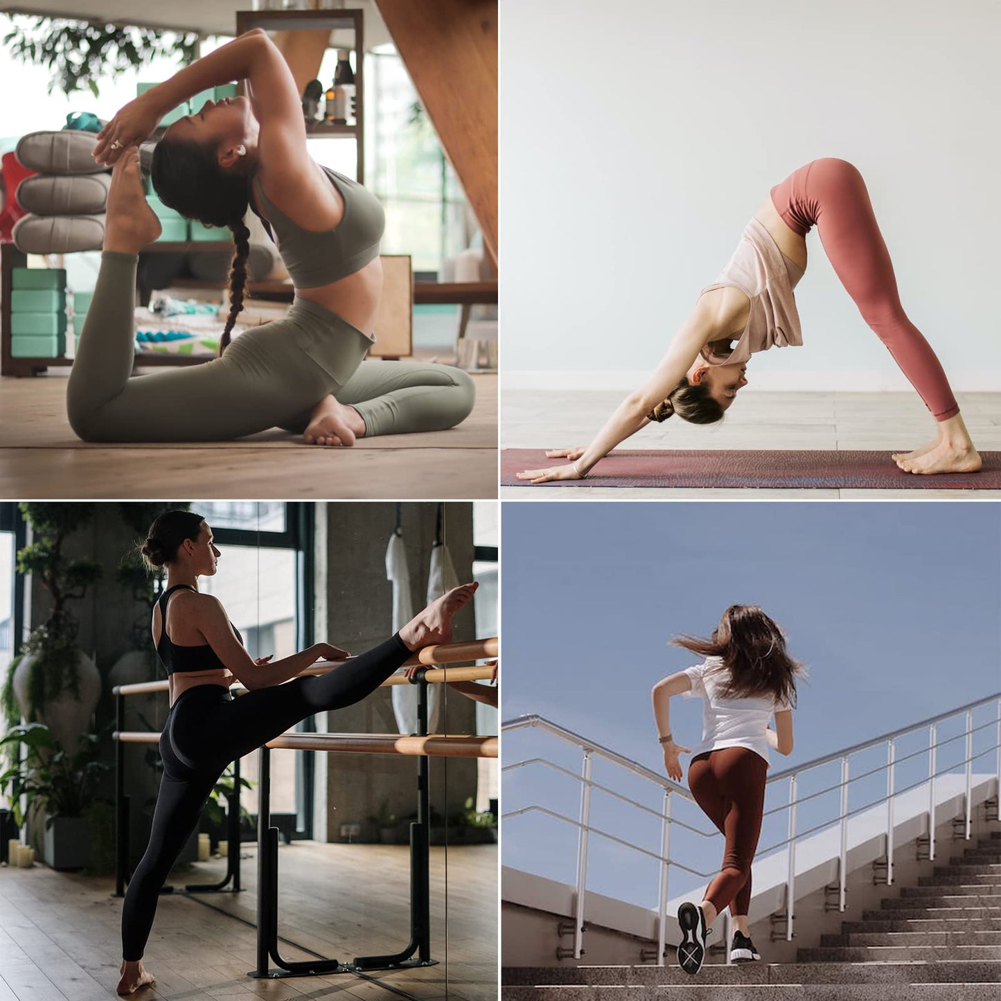 ATRACTIVOLL Leggins Mujer, Deportivos Fitness Leggins, Cintura Alta, Push Up, Control de Abdomen, Elásticos Yoga Leggins, Suaves, Opaco – Ropa para oposiciones – Material de estudio – OpoMarket