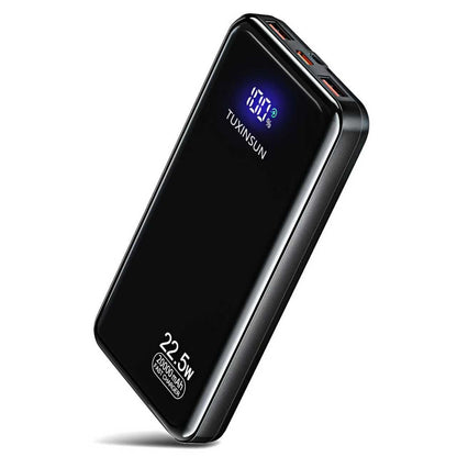 Batería Externa 20000mAh, 22.5W Power Bank PD3.0 QC4.0 Carga Rápida, Powerbank USB C Entrada Salida, Pantalla LCD Grande y Compacto para iPhone, Samsung, Xiaomi, iPad, AirPod (Negro) – para oposiciones – Material de estudio – OpoMarket