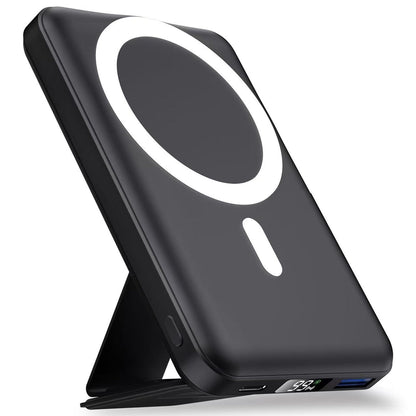 Bateria Externa iPhone,YAGOPAL Batería Externa Inalámbrica Magnética Plegable de 10000mAh,con Pantalla Digital de energía led magsafe Power Bank,para iPhone 16/12/13/14/15 Serie – para oposiciones – Material de estudio – OpoMarket