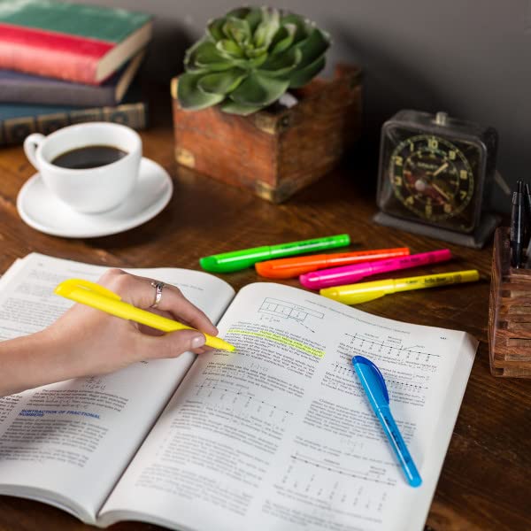 BiC Brite Liner - Rotuladores fluorescentes (5 unidades) – para oposiciones – Material de estudio – OpoMarket