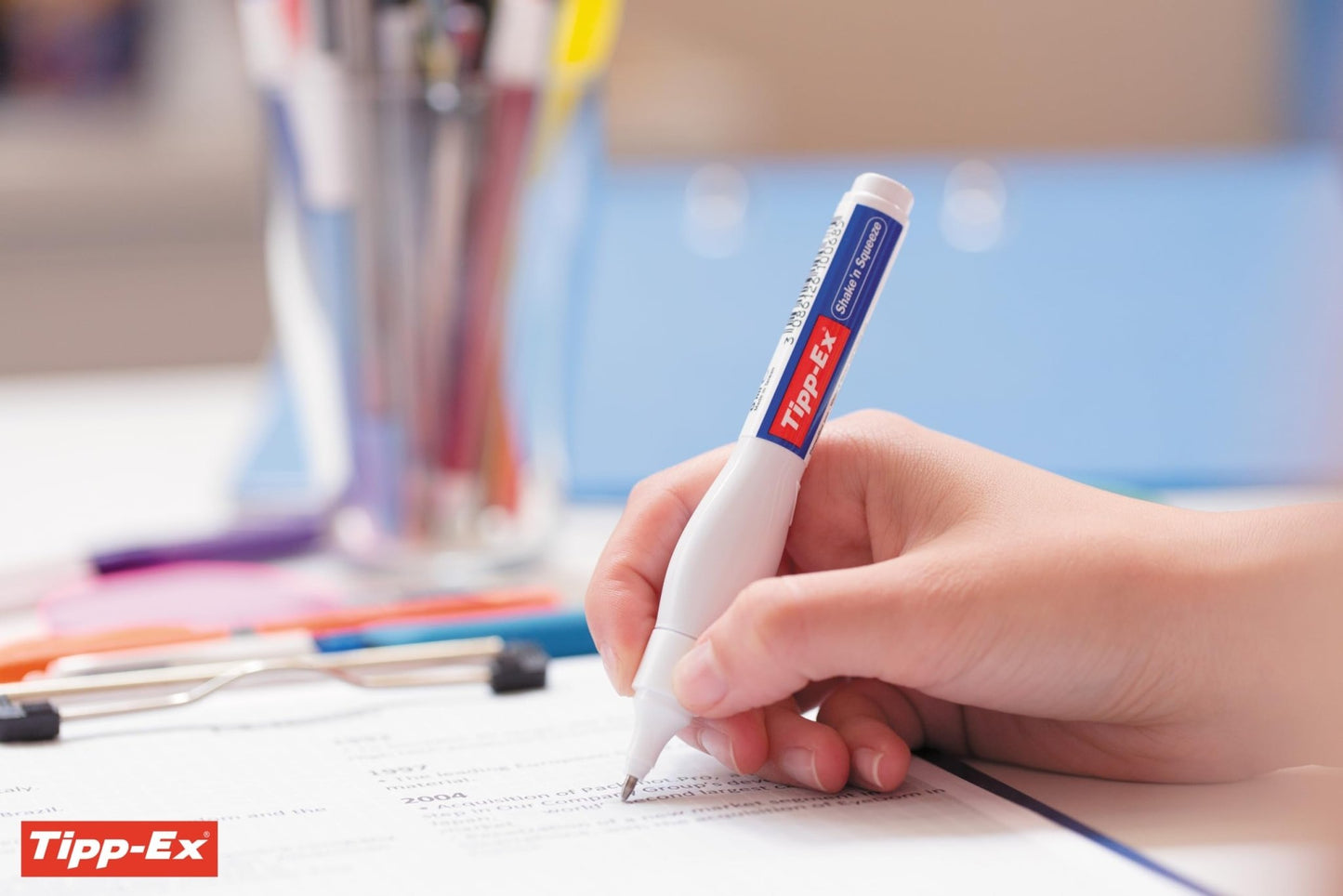 tipex líquido para estudiar y escribir de nuevo al instante