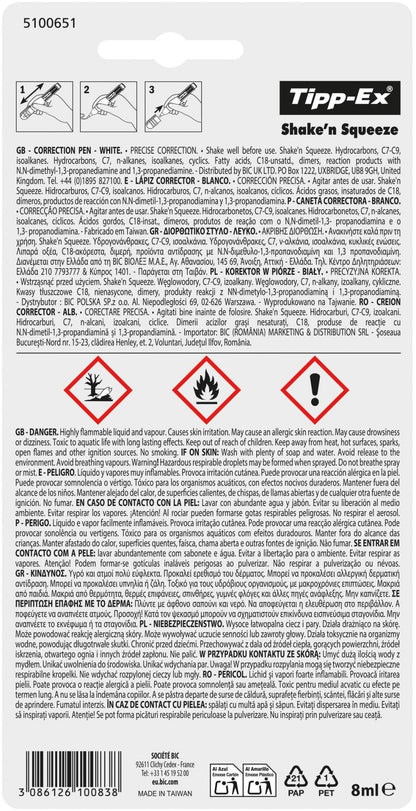 blíster de tipex líquido 8 ml para papelería y oficina