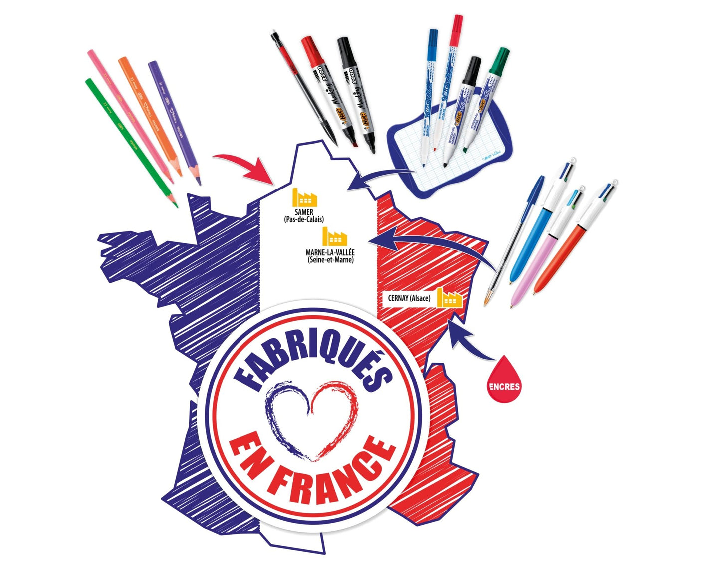 BIC Velleda Ecolutions 1701 Rotuladores de Pizarra, Óptimo para Uso de Oficina y la Escuela, Azul, Paquete de 12 Unidades – para oposiciones – Material de estudio – OpoMarket