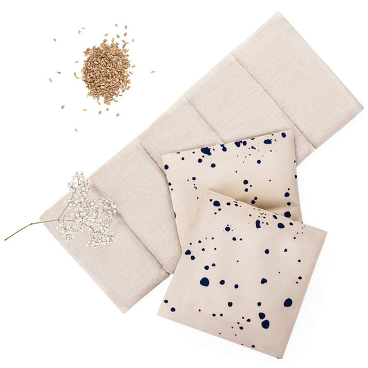 Blumtal Saco Semillas Microondas - Cobertura Algodon Producto 100% Natural - (50x20 cm) - Alivia Dolores y Tension - Saco Termico Semillas Retencion de Calor y frio - bolsa calor microondas - sakito – para oposiciones – Material de estudio – OpoMarket