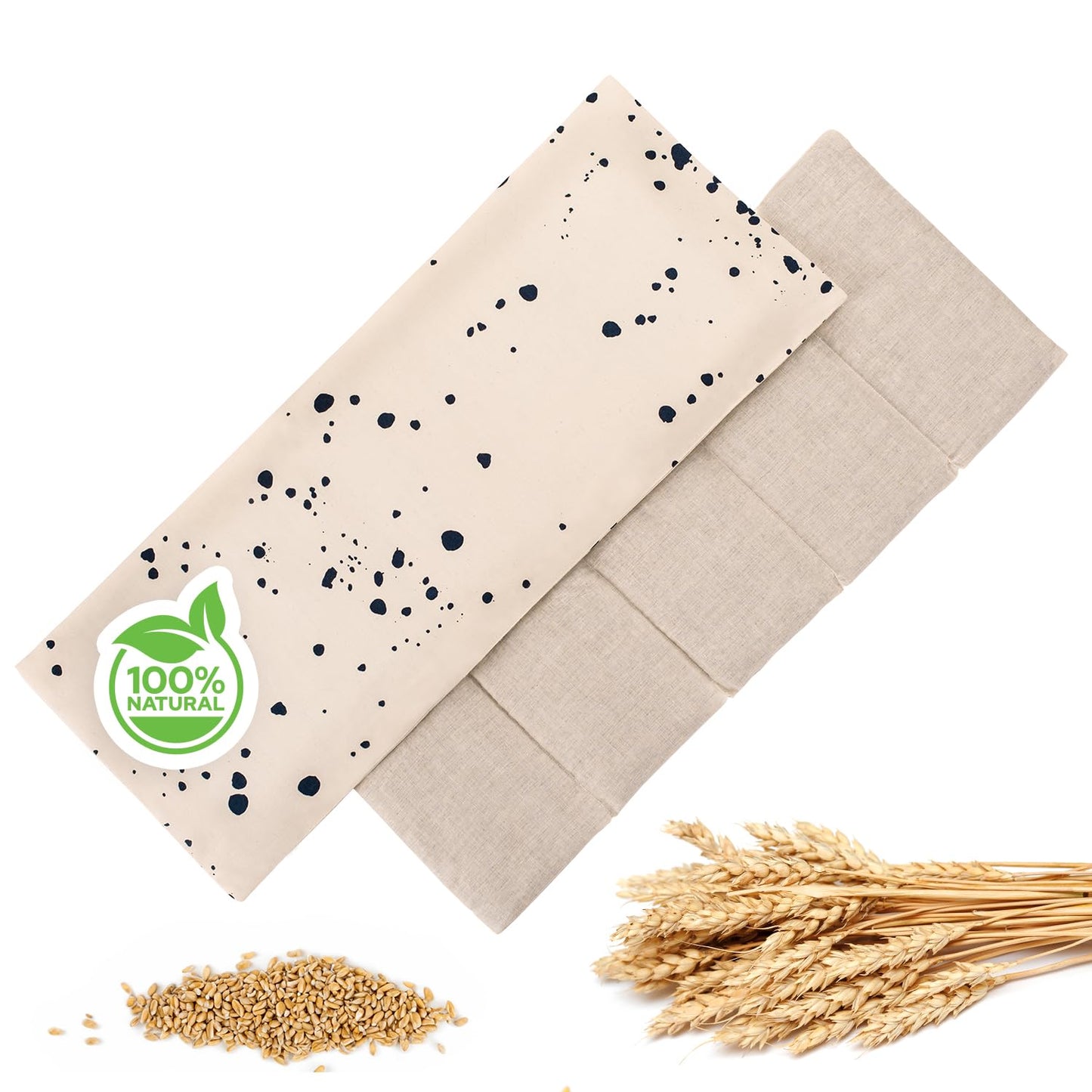 Blumtal Saco Semillas Microondas - Cobertura Algodon Producto 100% Natural - (50x20 cm) - Alivia Dolores y Tension - Saco Termico Semillas Retencion de Calor y frio - bolsa calor microondas - sakito – para oposiciones – Material de estudio – OpoMarket