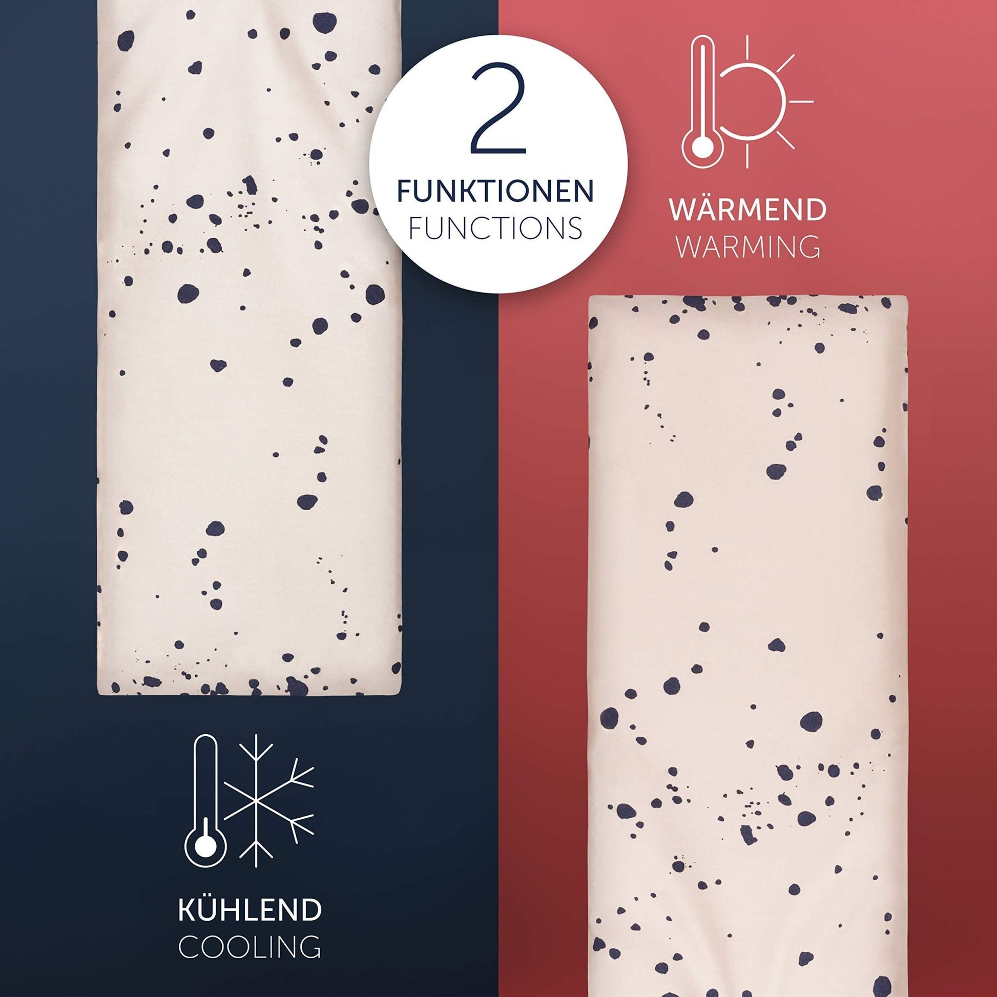 Blumtal Saco Semillas Microondas - Cobertura Algodon Producto 100% Natural - (50x20 cm) - Alivia Dolores y Tension - Saco Termico Semillas Retencion de Calor y frio - bolsa calor microondas - sakito – para oposiciones – Material de estudio – OpoMarket