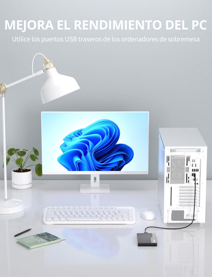 BNEHHOV Disco Duro Externo Portátil Ultra Delgado 500GB HDD Disco Duro USB 3.0 SATA Expansión de Almacenamiento Compatible con PS4, PC, Mac, Windows, Portátil, Xbox, Android, Wii U, Chromebook – para oposiciones – Material de estudio – OpoMarket