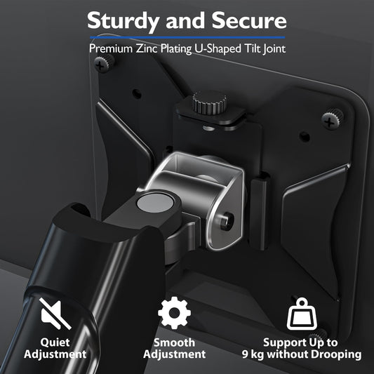 Soporte para monitor de escritorio con resorte de gas