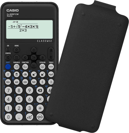 Casio FX - 82SP CW - Calculadora Científica, Recomendada para el Curriculum Español y Portugués, 5 Idiomas, más de 300 Funciones, Color Gris Oscuro – para oposiciones – Material de estudio – OpoMarket
