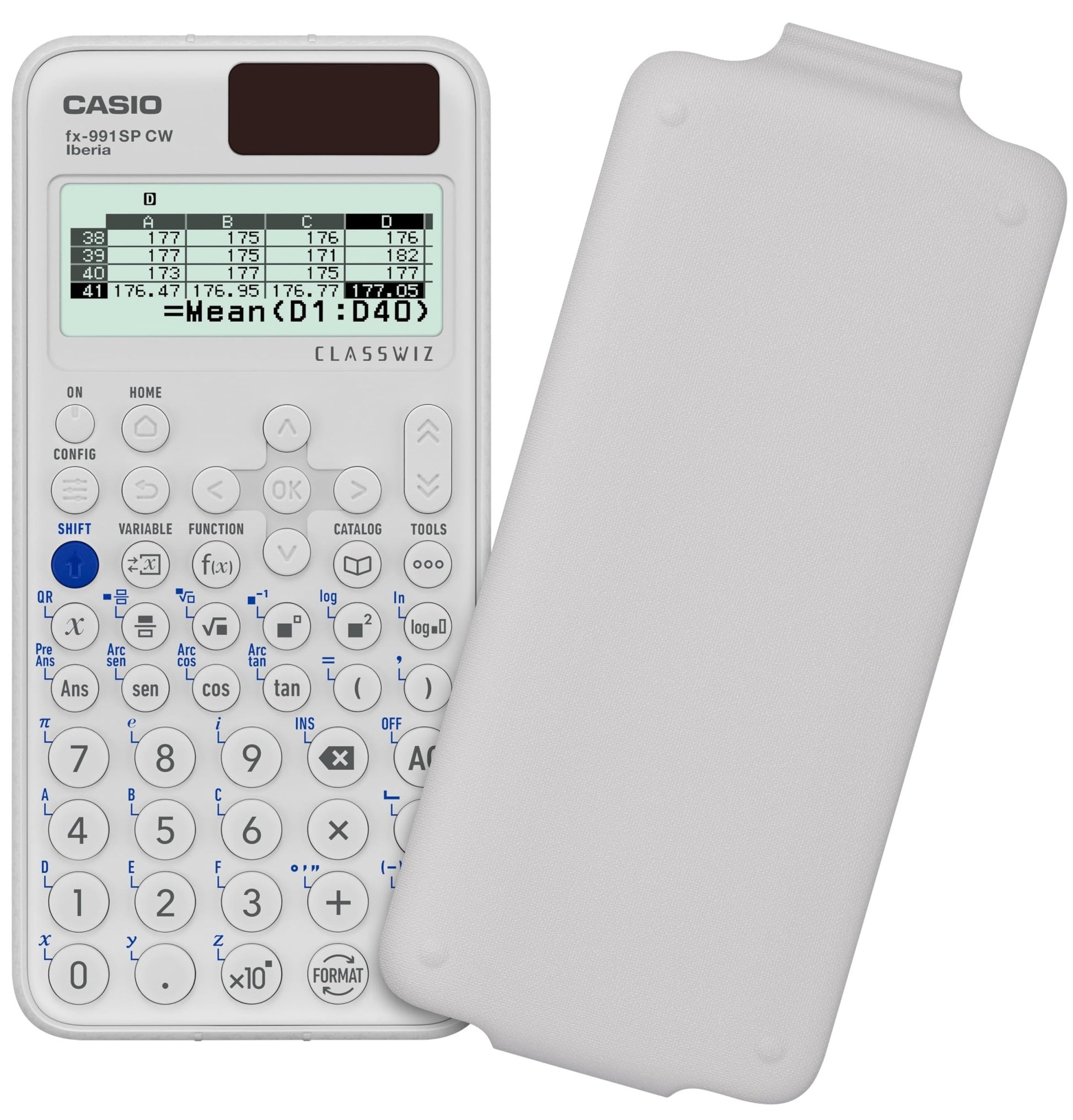 Casio FX - 991SP CW - Calculadora Científica, Recomendada para el Curriculum Español y Portugués, 5 Idiomas, más de 560 Funciones, Solar, Color Blanco – para oposiciones – Material de estudio – OpoMarket