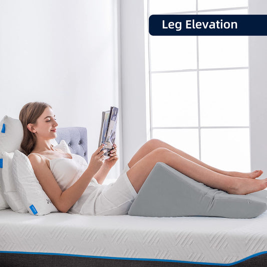 cojin de lectura en forma de cuña para cama