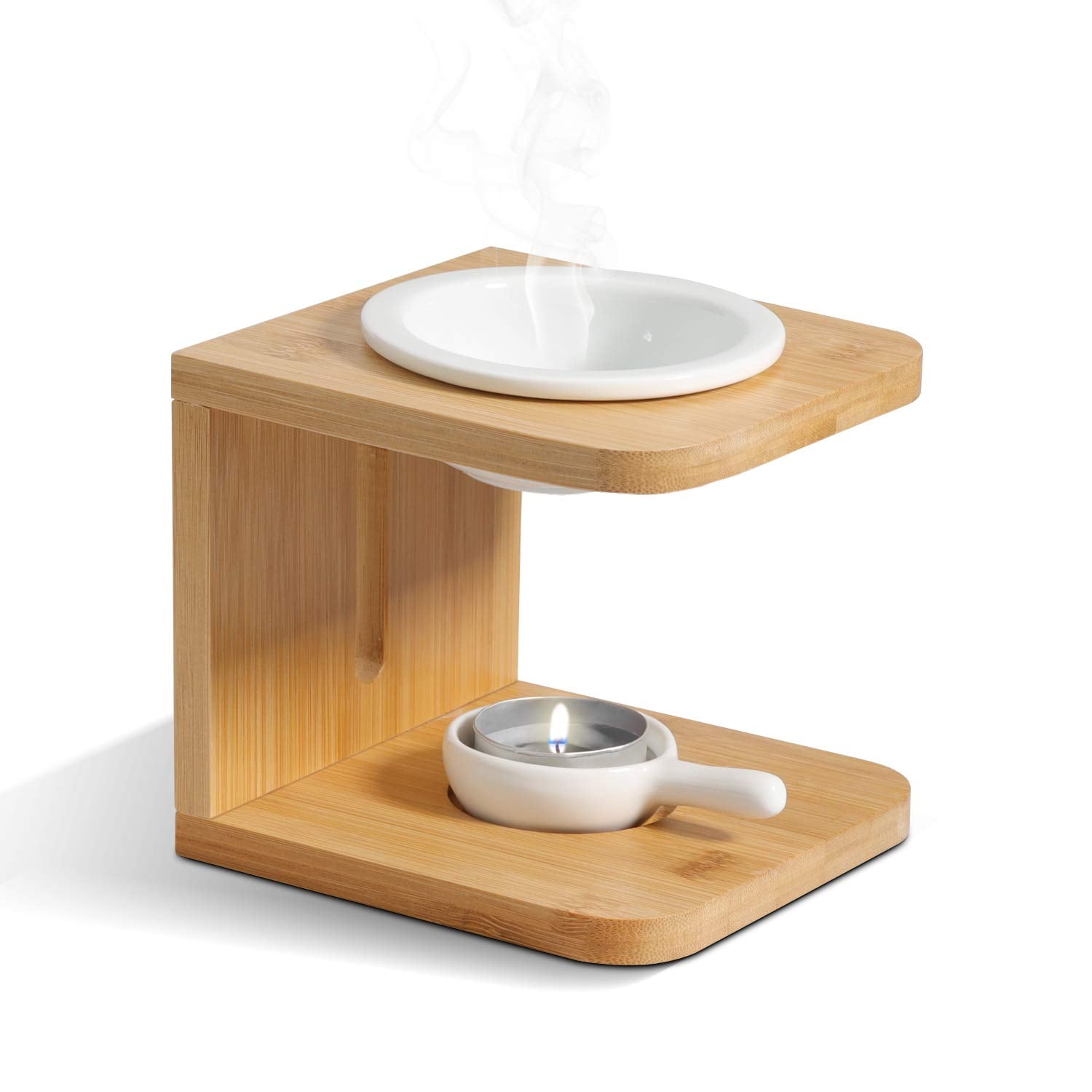 Quemador aceites esenciales para aromaterapia con vela