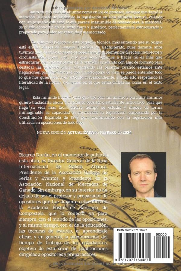Constitución Española para opositores – edición esquematizada 2025