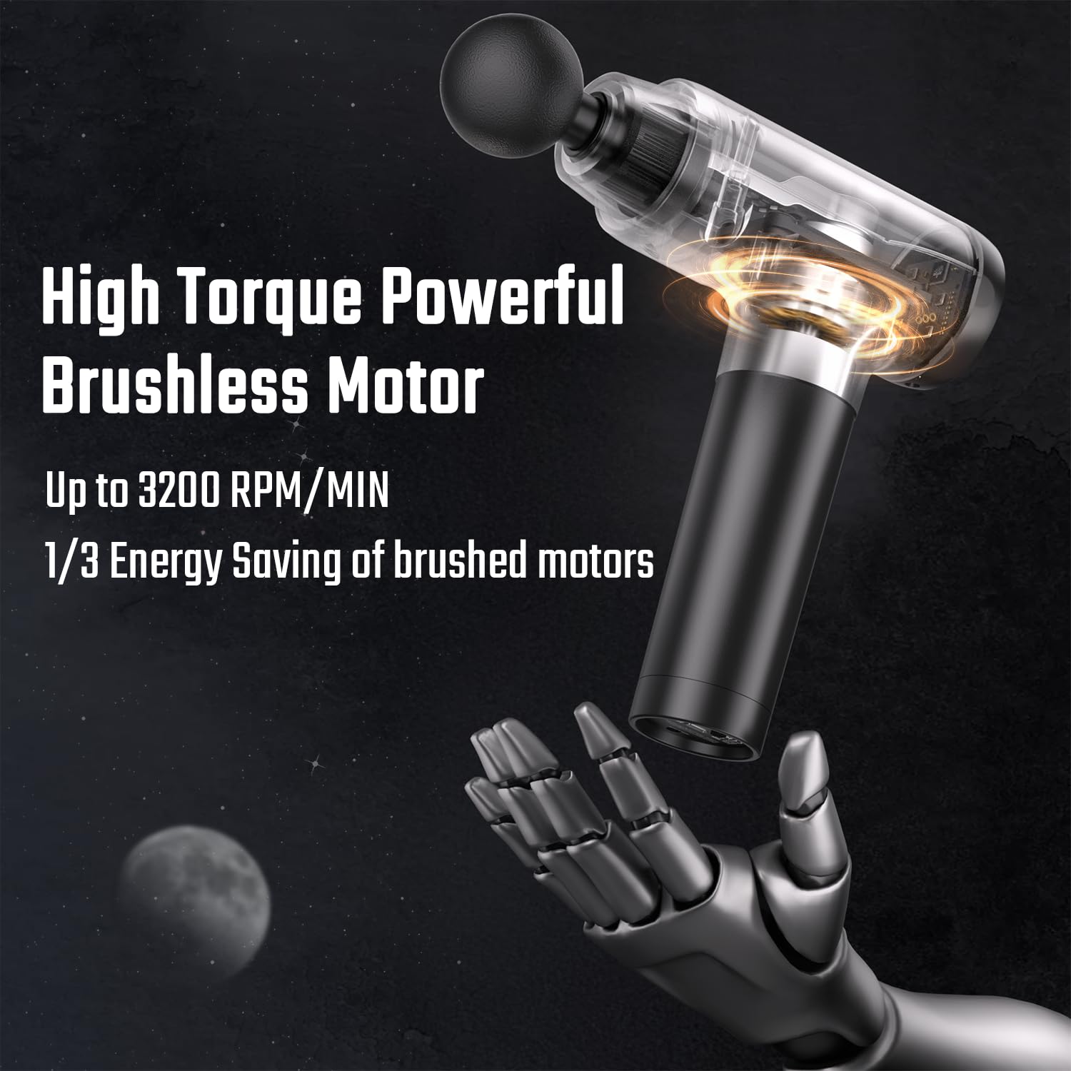 pistola de masaje muscular eléctrica profesional