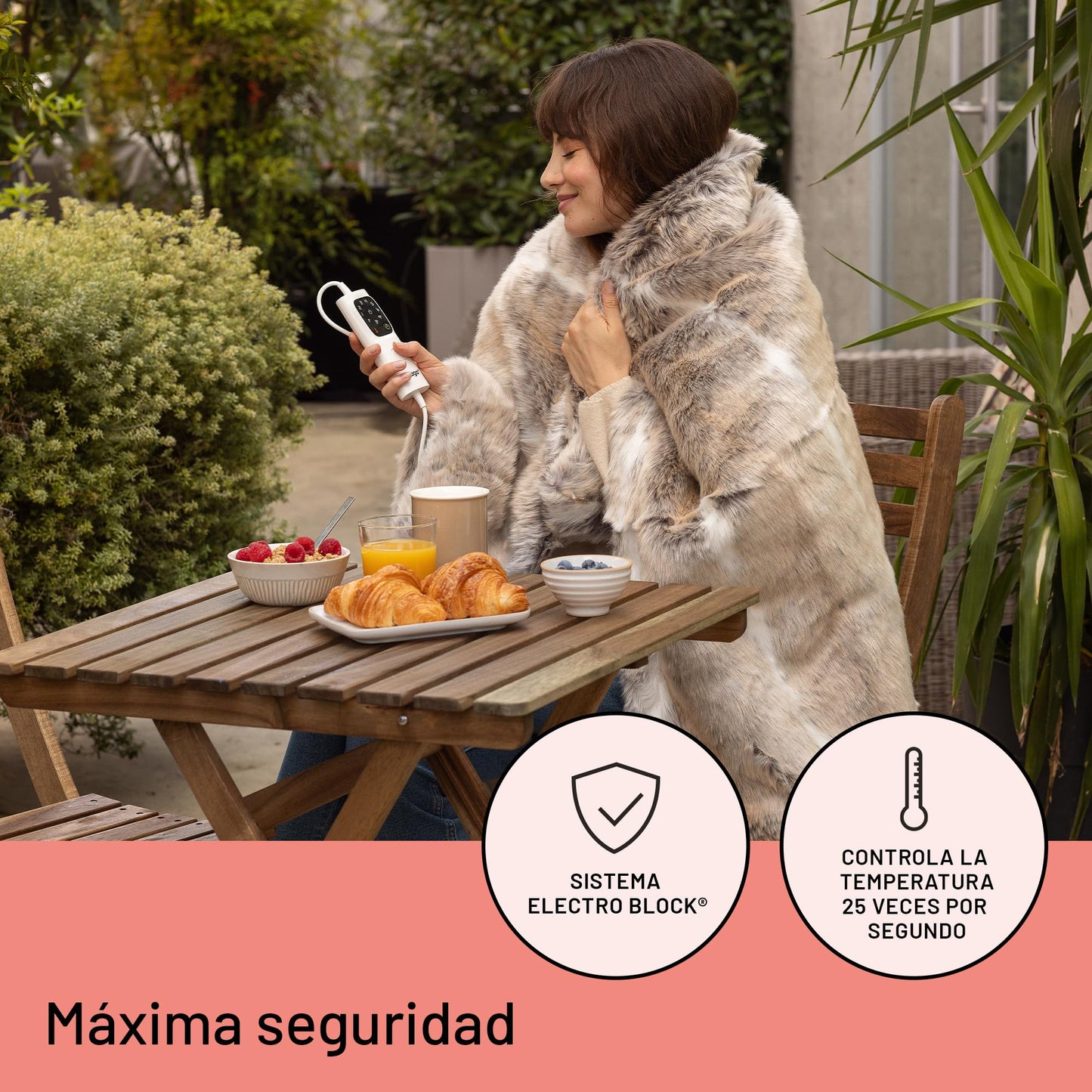 Manta térmica Daga con 6 niveles de temperatura regulable