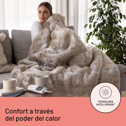 Manta térmica Daga para sofá con tejido efecto pelo