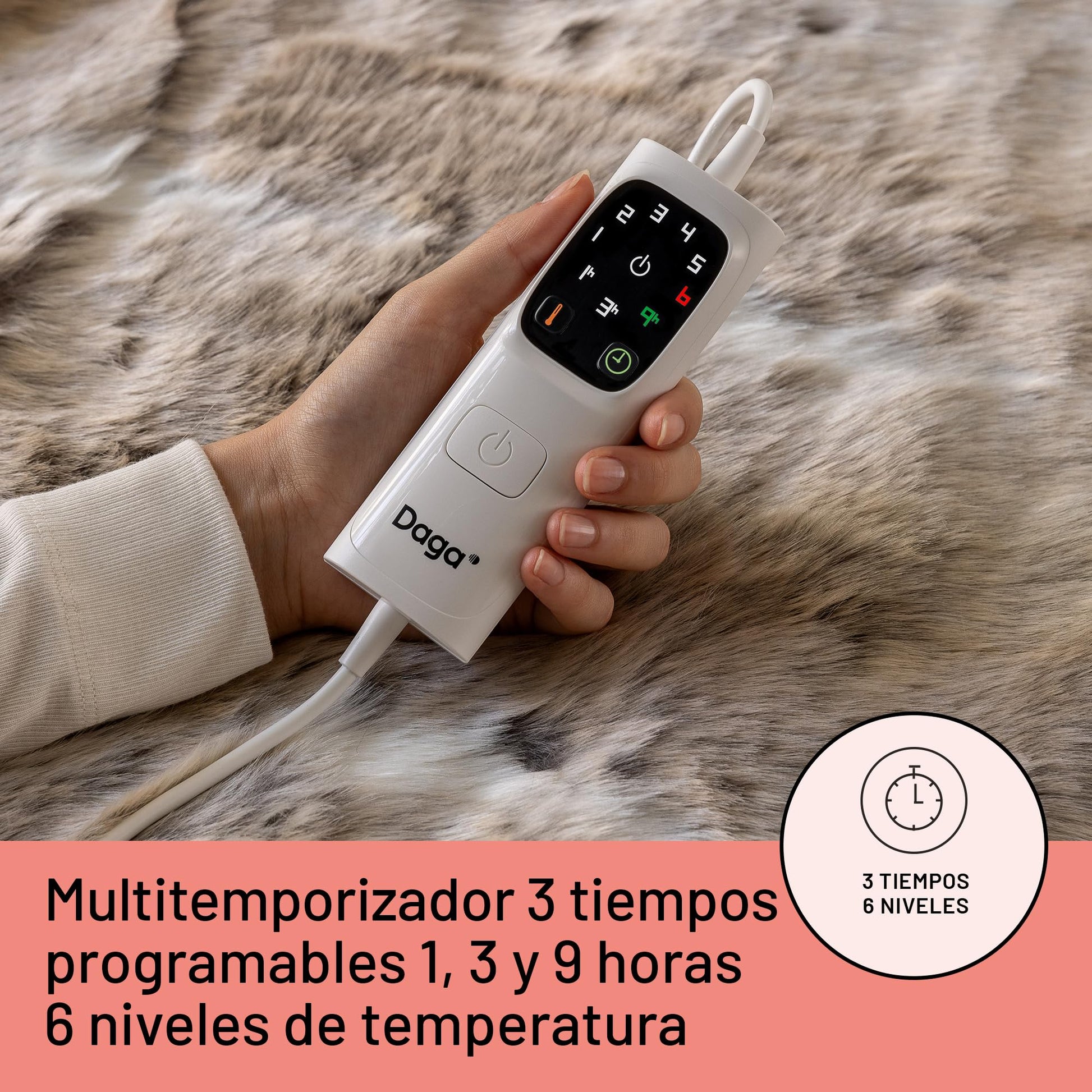 Manta térmica Daga con temporizador 1h 3h 9h