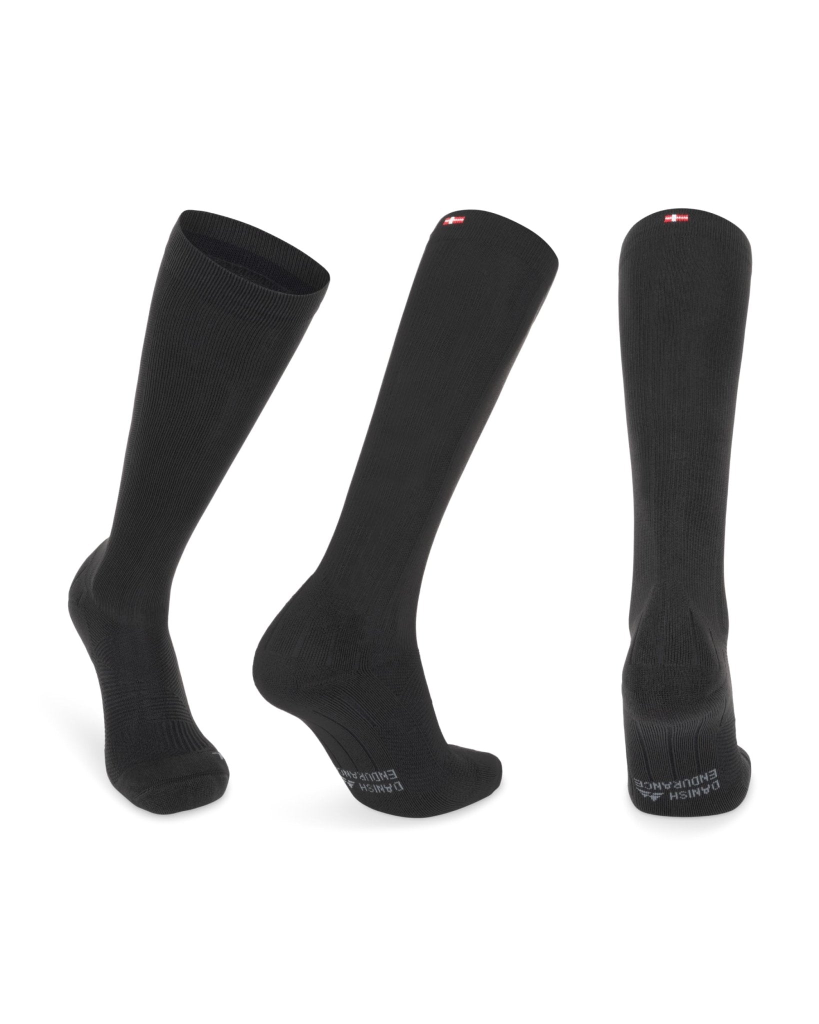 DANISH ENDURANCE Calcetines de Compresión Mujer y Hombre, 1 o 2 Pack, Negro Sólido, 39 - 42 – Ropa para oposiciones – Material de estudio – OpoMarket
