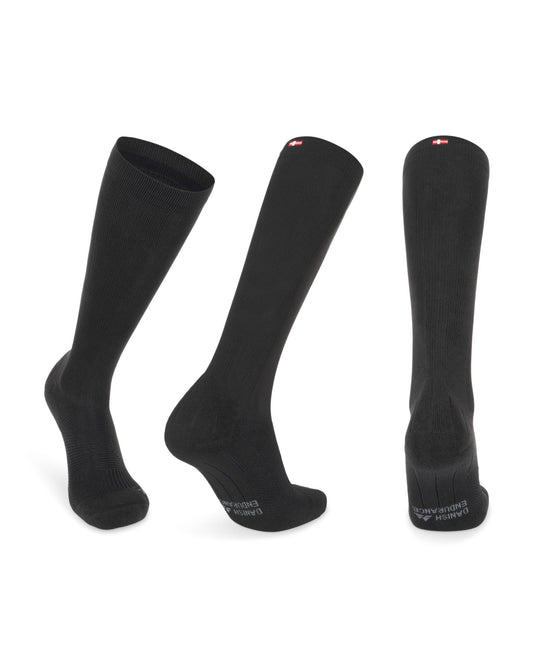 DANISH ENDURANCE Calcetines de Compresión Mujer y Hombre, 1 o 2 Pack, Negro Sólido, 39 - 42 – Ropa para oposiciones – Material de estudio – OpoMarket