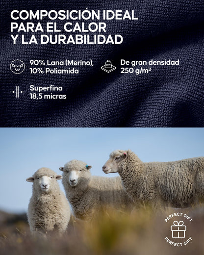 DANISH ENDURANCE Camiseta Térmica de Lana Merino para el Frío Extremo para Hombre, Negro, L – Ropa para oposiciones – Material de estudio – OpoMarket