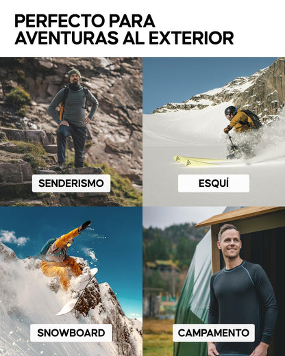 DANISH ENDURANCE Camiseta Térmica de Lana Merino para el Frío Extremo para Hombre, Negro, L – Ropa para oposiciones – Material de estudio – OpoMarket